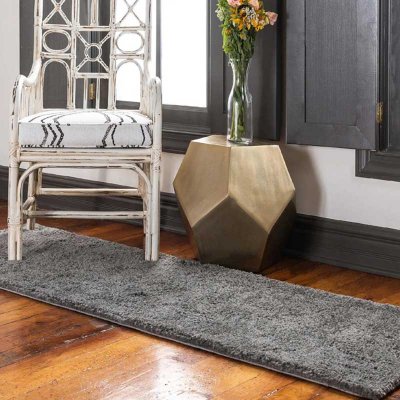 New Soft Plain Shaggy Washable Non Slip Room Rug